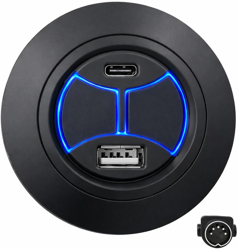 Swess Power Recliner Switching Replacement with USB-A & Type-C Ports, 2-Button 5-Pin Remote Plug, Recliner Replacement Parts Compatible with OKIN, Limoss & Action Lift Chair Remotes