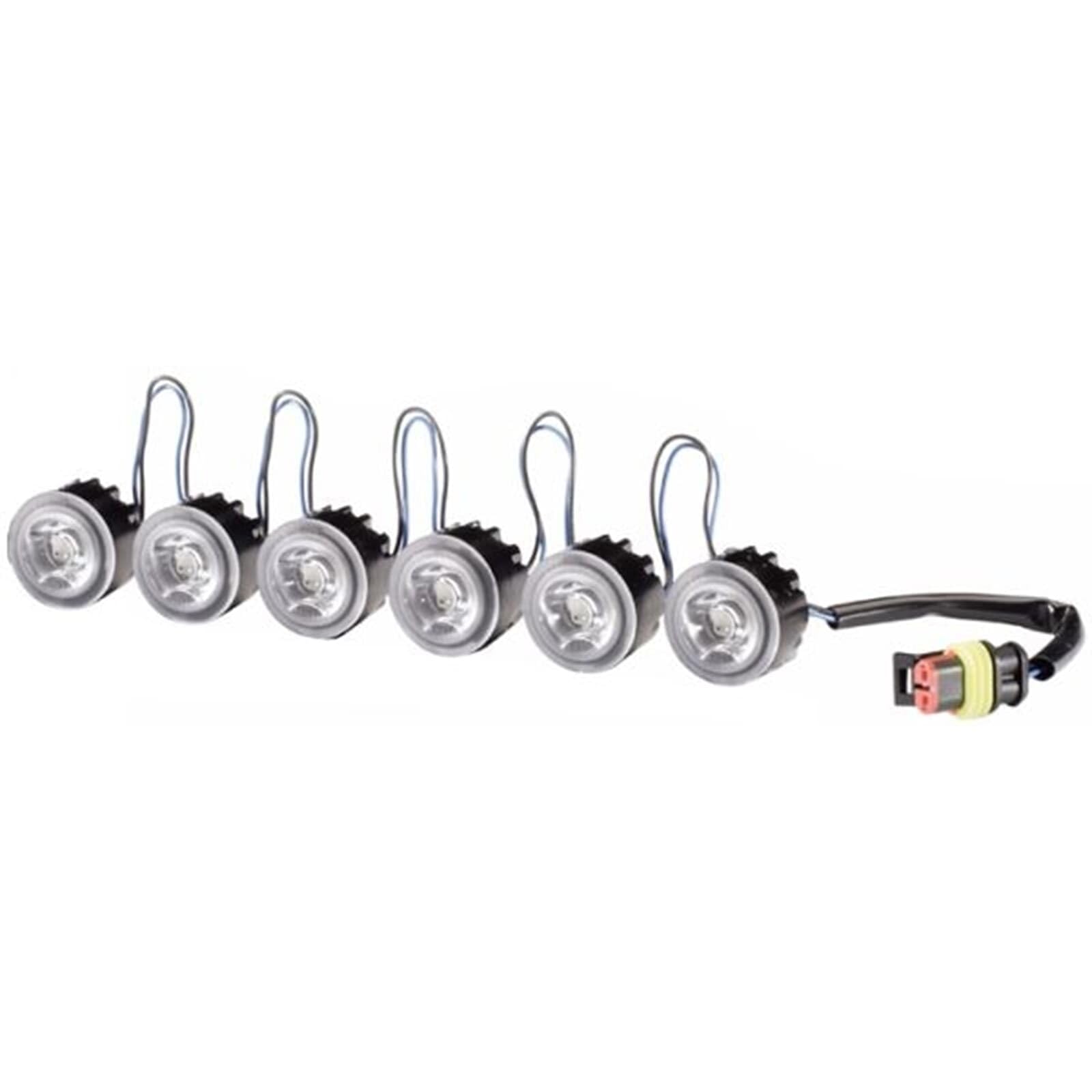 HELLA LEDayFlex LED-Tagfahrleuchtensatz 24/12V rund glasklar 120mm