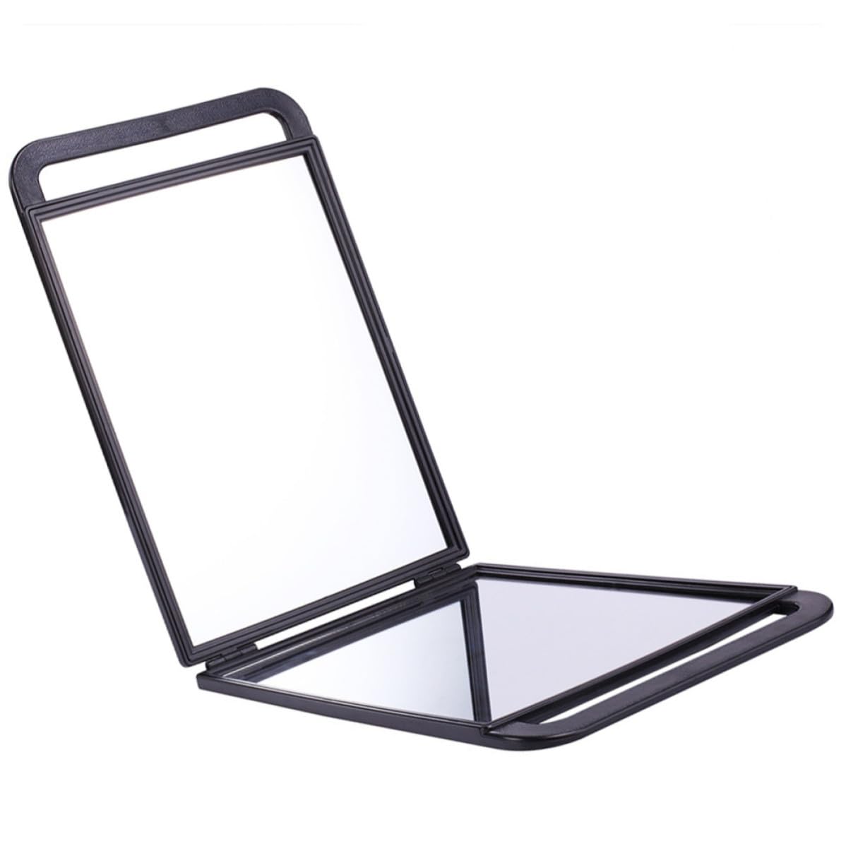 CRAFTHROU Specchio Portatile Doppia Faccia con Manico Comodo in Plastica Abs e Alluminio per Professionale e Decorazione Interna