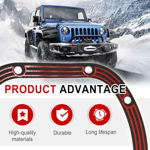 Image of D030 Differential Cover Gasket Compatible with Ford JP Front Axle Dana 30 Fit for Dana 25 /27 /30