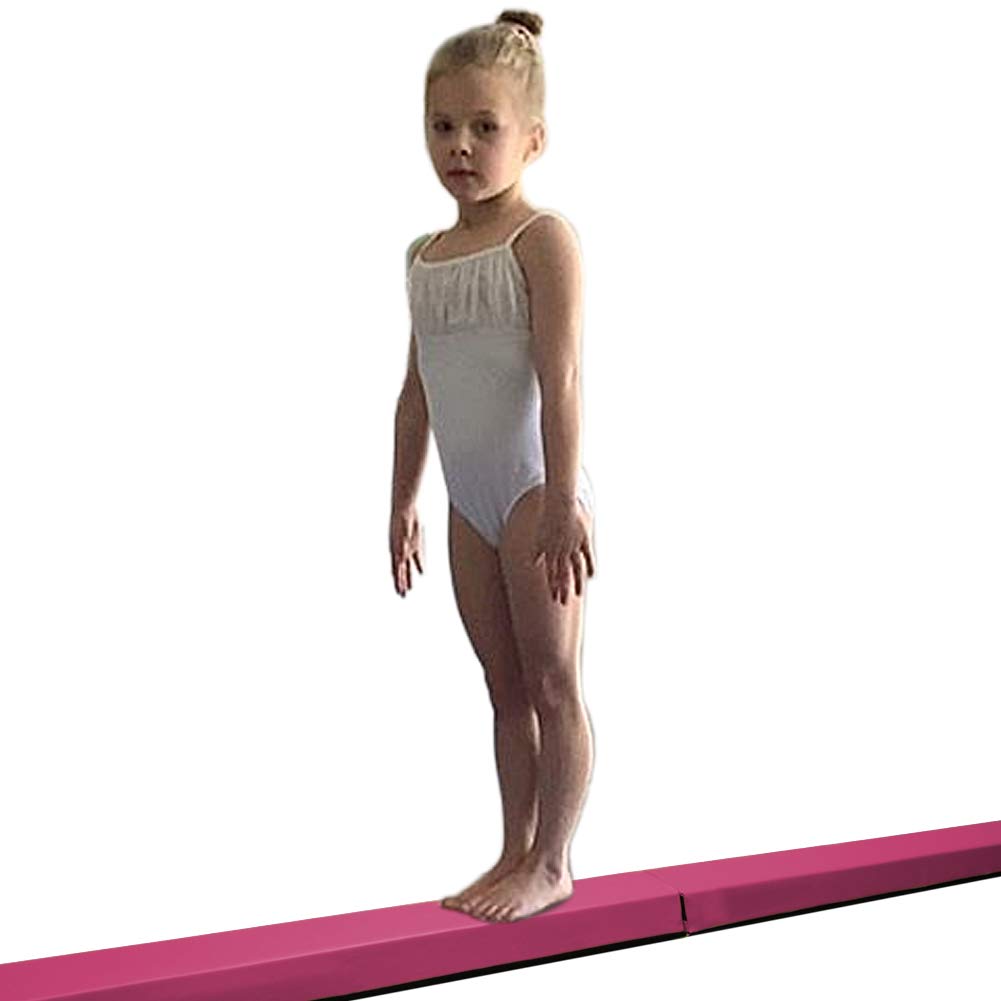HomeSun Poutre d'Équilibre Pliable 240 cm - Gymnastique, Exercice, Fitness, Entraînement pour la Maison