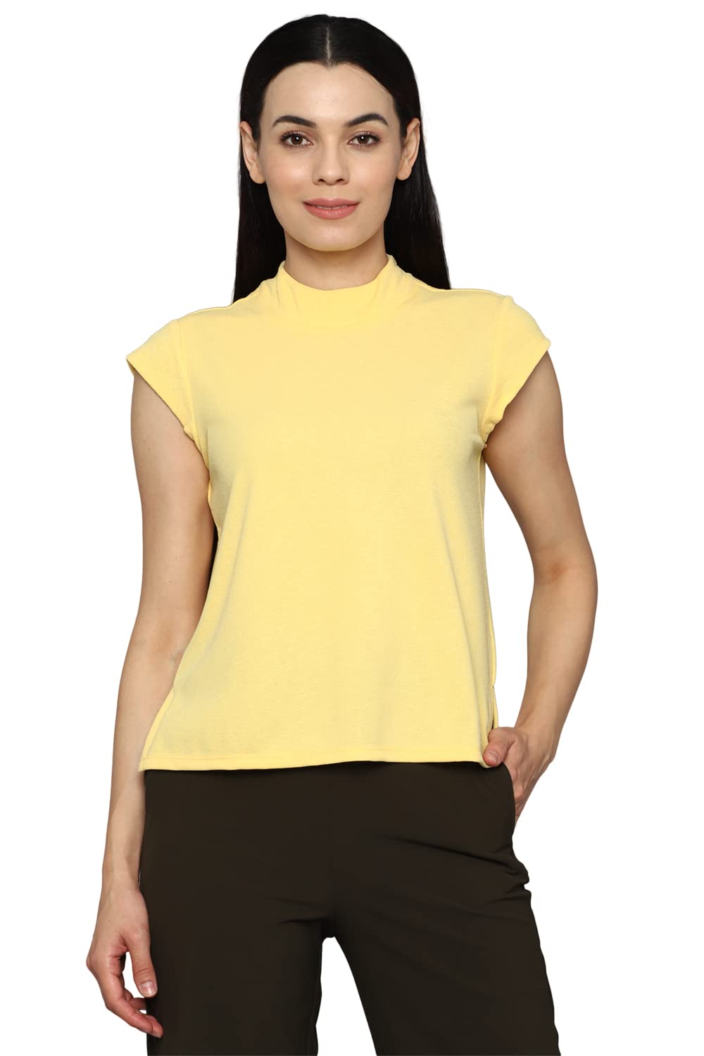 allen solly Women's Cotton Fitted T-Shirt-picture-32