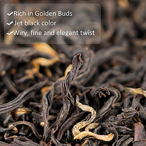 Taimei Teatime Pineapple Hibiscus Herbal Tea Loose Leaf(120G) Bundle With Organic Chinese Black Tea Loose Leaf 100G #TOP7