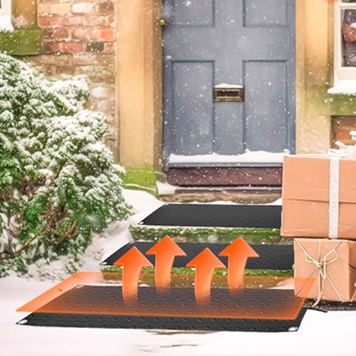 Tapis d'entrée chauffants pour allées et escaliers glissants en hiver - 6