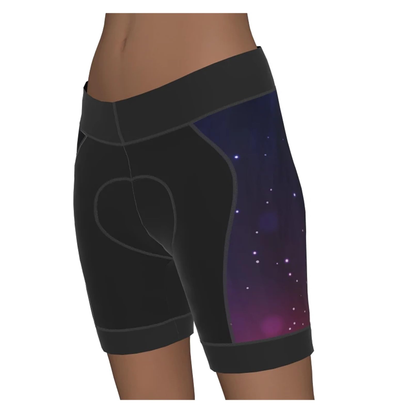 Culote Ciclista Hombre Pantalones Cortos de Ciclismo for Mujer, Equipo de Bicicleta, Ropa de Carreras, Pintura, Pantalones de Montar for Mujer(Purple,L)