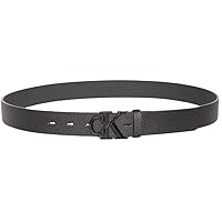 Calvin Klein Uomo Cintura Buckle 3,2 cm con Fibbia con Monogramma