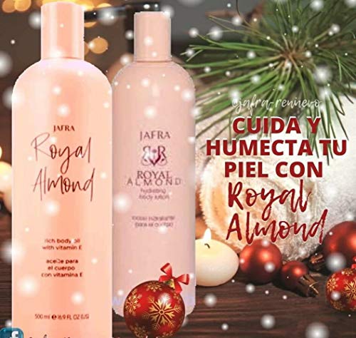 JAFRA Royal Almond Body Oil and Body Lotion Big Size16.9oz Each