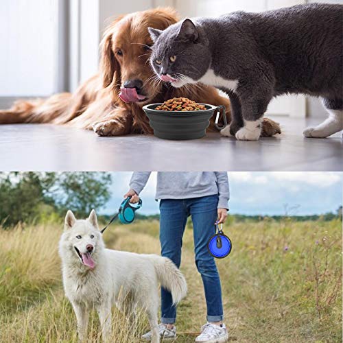 AGECASH A Collapsible Dog Bowls, Portable Travel Dog Bowls, Expandable for Cat Dog Water Bowls Food Feeding, 2 Pack… - Image 5