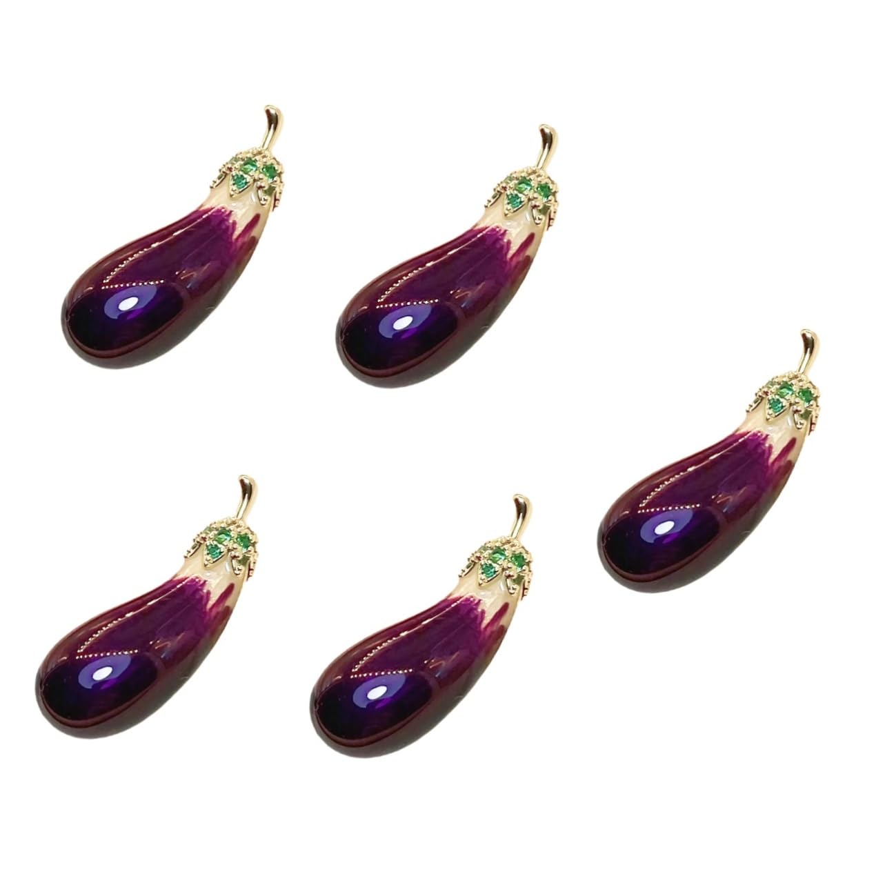CALLARON spilla di melanzane spilli a testa per la creazione di gioielli anello sciarpa spilla per uomo spilla per abbigliamento distintivo per le donne accessori donna rame Violet