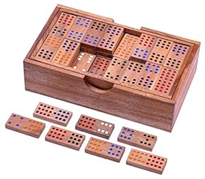 Logoplay Domino Doppel 12 Holz Legespiel
