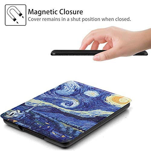 Scsvpn Case For 6'' Kindle Paperwhite 10Th Generation - 2018 Release[Model No.: Pq94Wif] With Hand Strap & Auto Sleep/Wake, Slim Pu Leather Protective Covers Only Fit Kindle Paperwhite 2018 E-Reader #TOP4