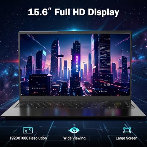 Image of 15.6 inch IPS FHD-Laptop: AMD Ryzen 5 (Beat i5-1135G7), 16GB RAM 512GB SSD | Radeon Vega 8 Graphics & 1 Years Warranty | Win 11 Business & Student Gaming-Notebook, 65W Fast Charge, HD Camera, Numpad, 2026