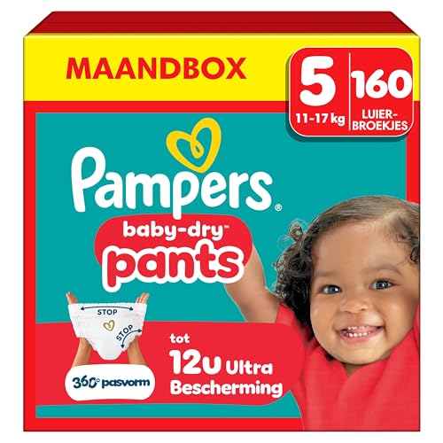 Pampers Baby-Dry Pants Maat 5, 160 Luierbroekjes