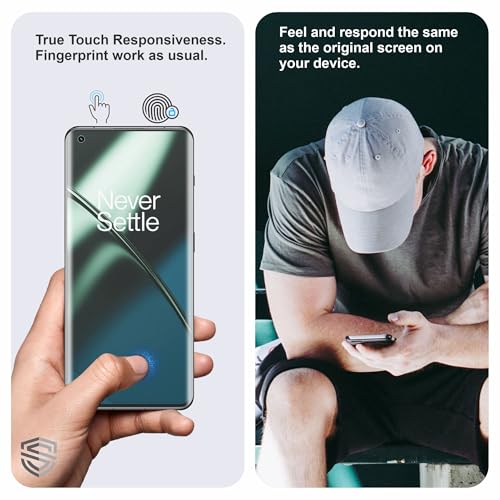 Image of Anti Glare Matte TPU hydrogel Edge to Edge Screen Protector Guard For Oneplus 11, OnePlus 10 Pro and OnePlus 9 Pro (6.7 Inch) With Installation Kit | Support Fingerprint | Edge to Edge