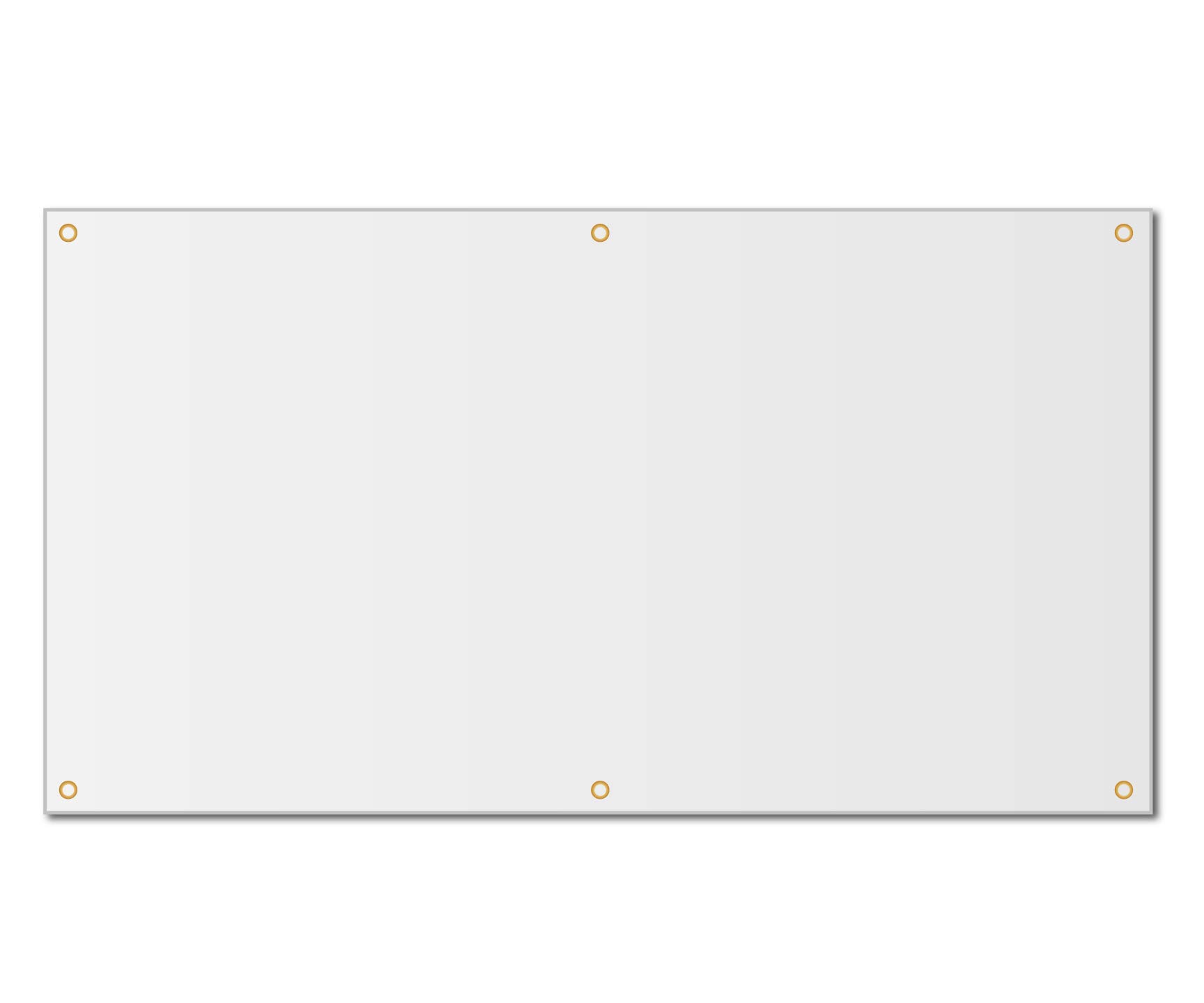 Milweb1Blank White Vinyl Banner Sign with Grommets (3'x4')