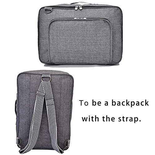 RomWell Travel Duffel Bag Waterproof Fashion Lightweight Large Capacity Portable Luggage Bag (Greyish black)