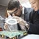 8X Kaltlicht Lupenleuchte Arbeitsplatzlampe Kosmetiklampe Tisch-Lupenlampe Arbeitsleuchte Lupe Vergrösserungslampe Kosmetik 8 Dioptrien Lupe mit Licht mit Klemme Lupenleuchte