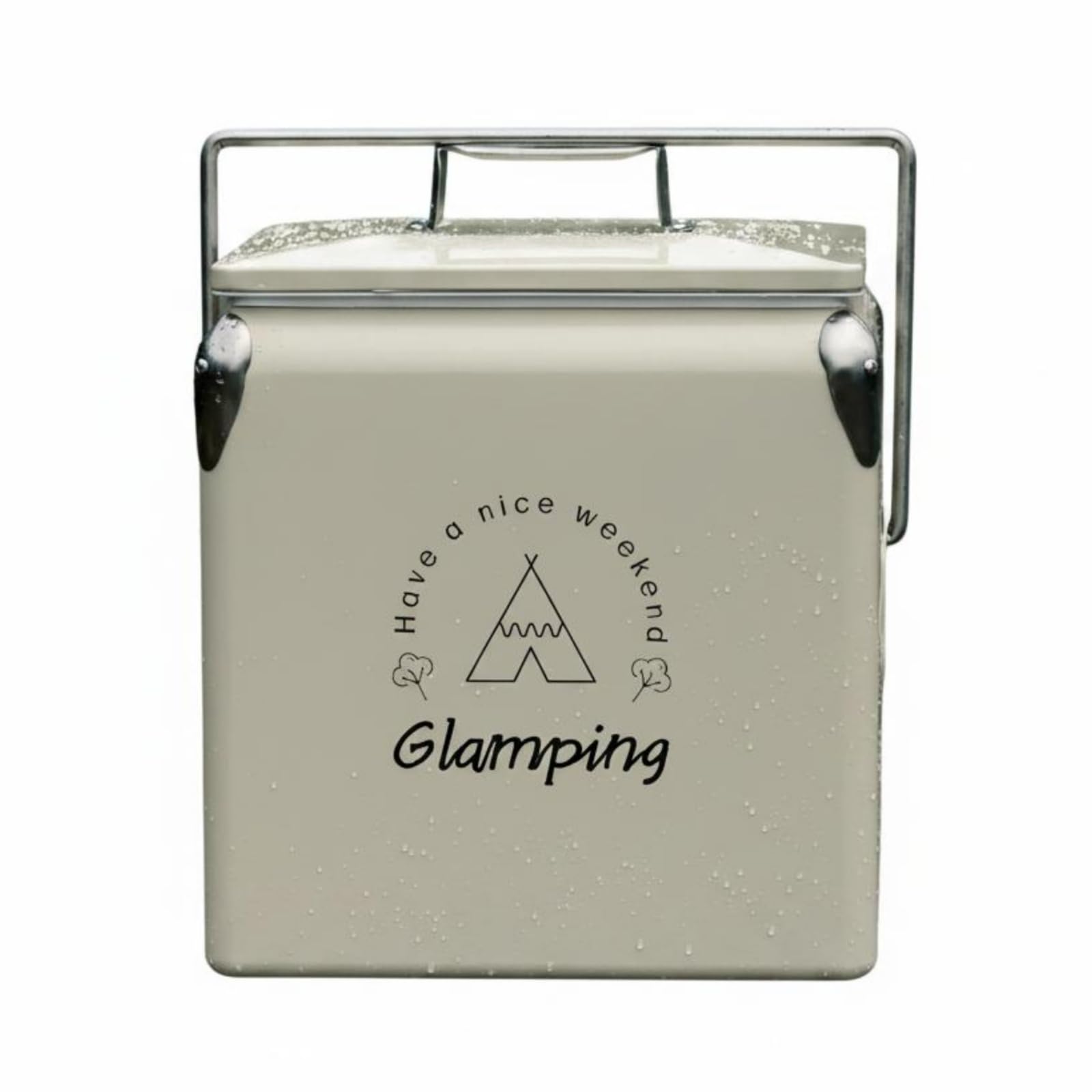 Borsa Termica Portatile Frigo da Campeggio Contenitore Isolato Ghiacciaia Picnic con Esterno Liscio E Resistente E Chiusura Affidabile Adatta a