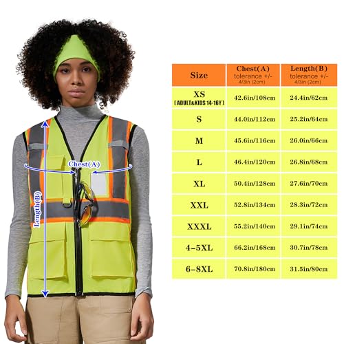 Image of AYKRM 11 color Ladies High Vis Reflective Safety Vest for Women