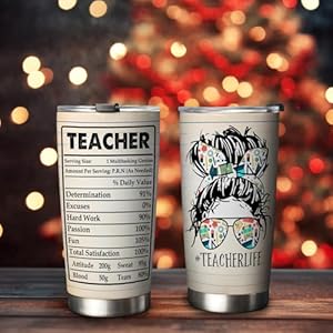 64HYDRO Teacher Tumbler 20oz, Teachers Appreciation, Graduation Gifts, Teacher Gifts for Women, Teachers Life Tumbler Cup, Stainless Steel Double Wall Insulated Coffee Mug, Travel Cup with Lid 64HYDRO Teacher Tumbler 20oz Teachers Appreciation Graduation Gifts Teacher Gifts for Women Teachers Life Tumbler Cup Stainless Steel Double Wall Insulated Coffee Mug Travel Cup with Lid