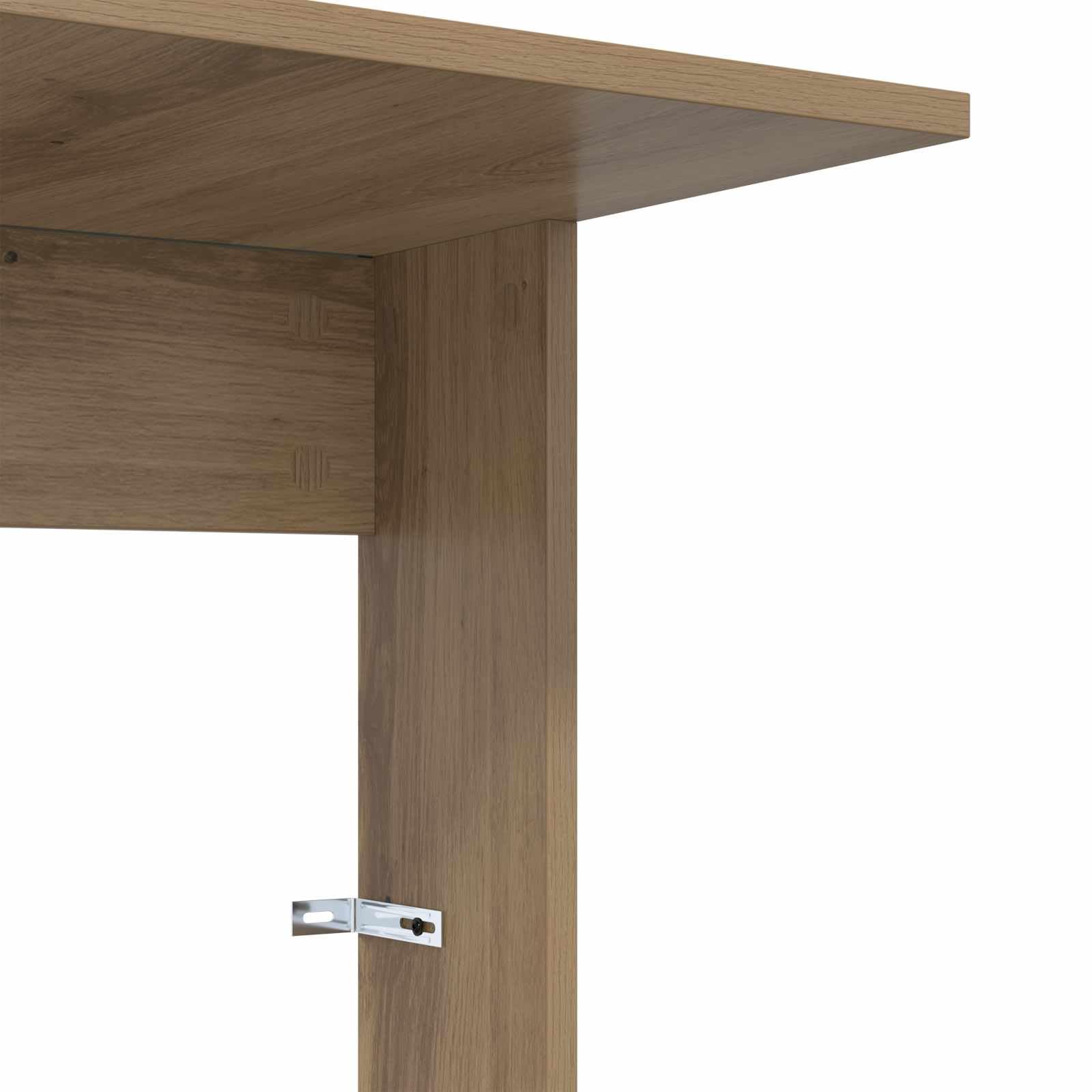 Mesa auxiliar de roble Artisan, 40 x 38 x 62,5 cm, moderna mesa de centro de madera, mesa rectangular para salón y oficina, mesa de café estable para sofá y sillón