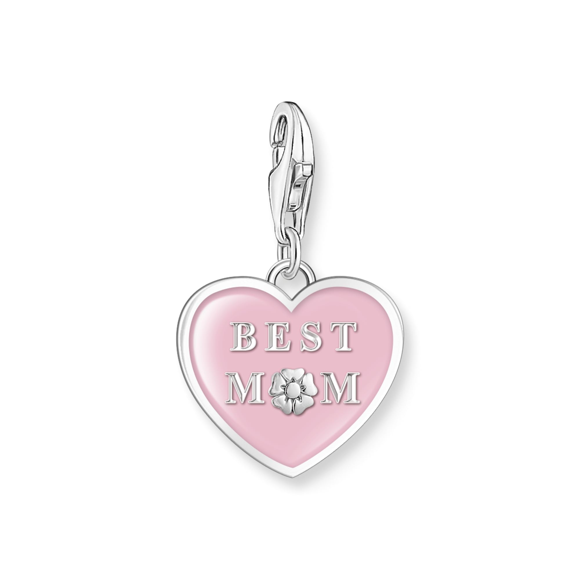 THOMAS SABO Damen Charm-Anhänger Herz Flügel Charm Club 925 Sterling Silber 0613-001-12