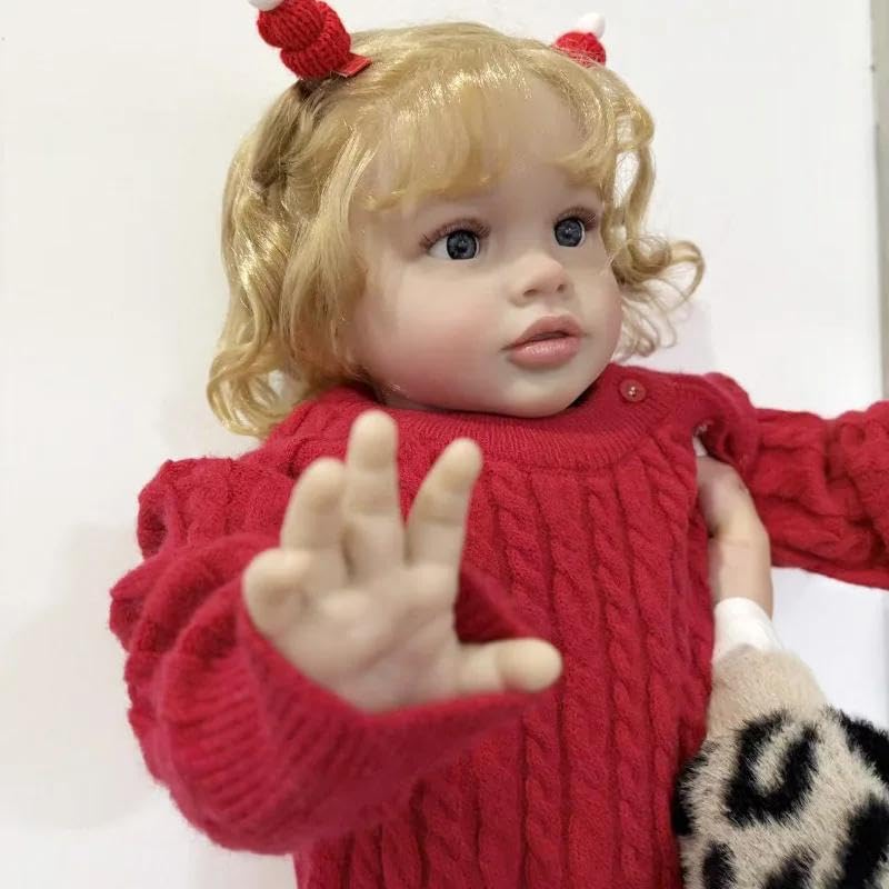 Silikonowe lalki Reborn Baby Girl Realistyczne lalki noworodka, które wyglądają naprawdę realistycznie, Reborn Baby Doll prawdziwe życie jak noworodek, małe lalki, miękkie winylowe zabawki dla