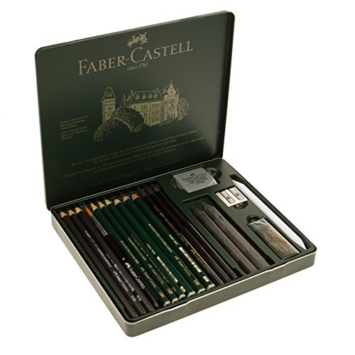 Set Faber-Castell 19 piezas lápices grafito miniatura 1