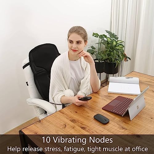 Sotion Seat Massager, Vibrating Back Massager For Chair Massage Cushion, 10 Vibrations To Relieve Stress And Fatigue For Back, Shoulder And Thighs #TOP1