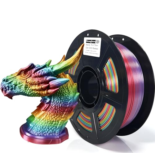 Image of PLA Rainbow Silk Filament,Multi Color,Net Weight 1kg(2.2lbs) Accuracy + /-0.05mm