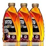 Ultra1Plus™ SAE 75W-140 Synthetic Gear Oil, API GL-5 (3 Liters)