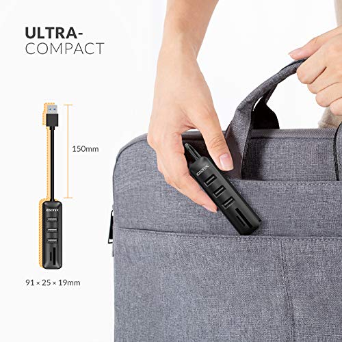 IDsonix Hub Usb Alimentato, 5 in 1 Porta Usb