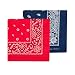 Levi's Men's 2 Pack Printed Bandanas, Assorted, One Size