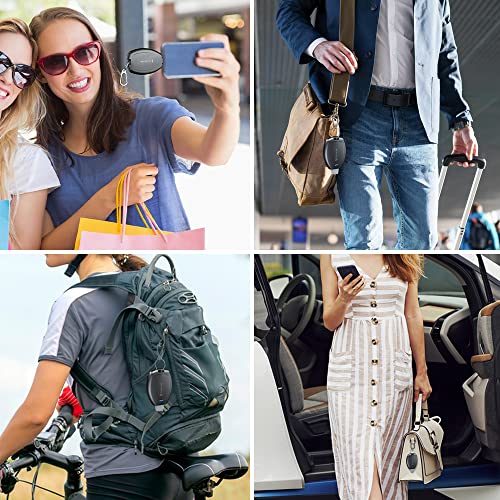 Huaeng 1600Mah Usb-C Keychain Portable Charger For Andriod Phones, Mini Type-C Emergency Power Pods Ultra-Compact Power Bank Pack Key Ring Phone Charger For Samsung Galaxy S23, Moto, Lg Phone-Black #TOP6