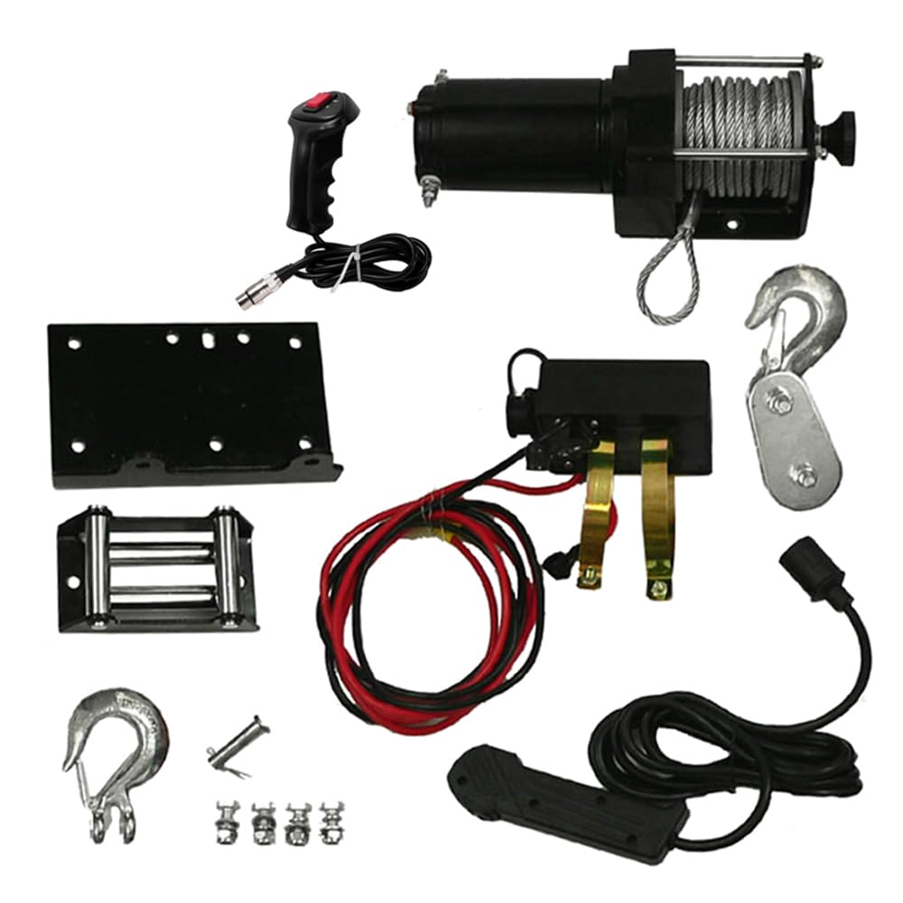 RAREELECTRICAL New Winch Motor Kit With Remote Compatible With Yamaha Honda Kawasaki Canam Bombardier Polaris Arctic Atv Utv 3000Lb Capacity By Part Numbers 10901 Win0011 Rw00701 773810901 Win2600
