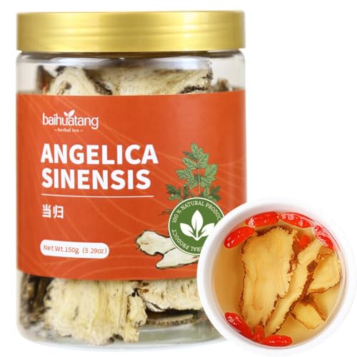 Image of Baihuatang Natural Angelica Root for Tea 5.29oz /150g Dang Gui Tea Chinese DriedAngelica Sinensis Dong Quai Natural Herbal Tea, 当归 當歸