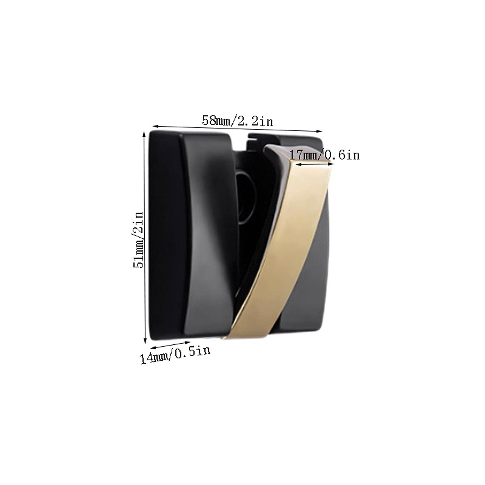 NEECS Toalleros Perchero de pared Ganchos plegables para abrigos 5 piezas Ganchos de pared, toallas de baño Percha para ropa Ganchos de soporte plegables de aleación de aluminio Montado