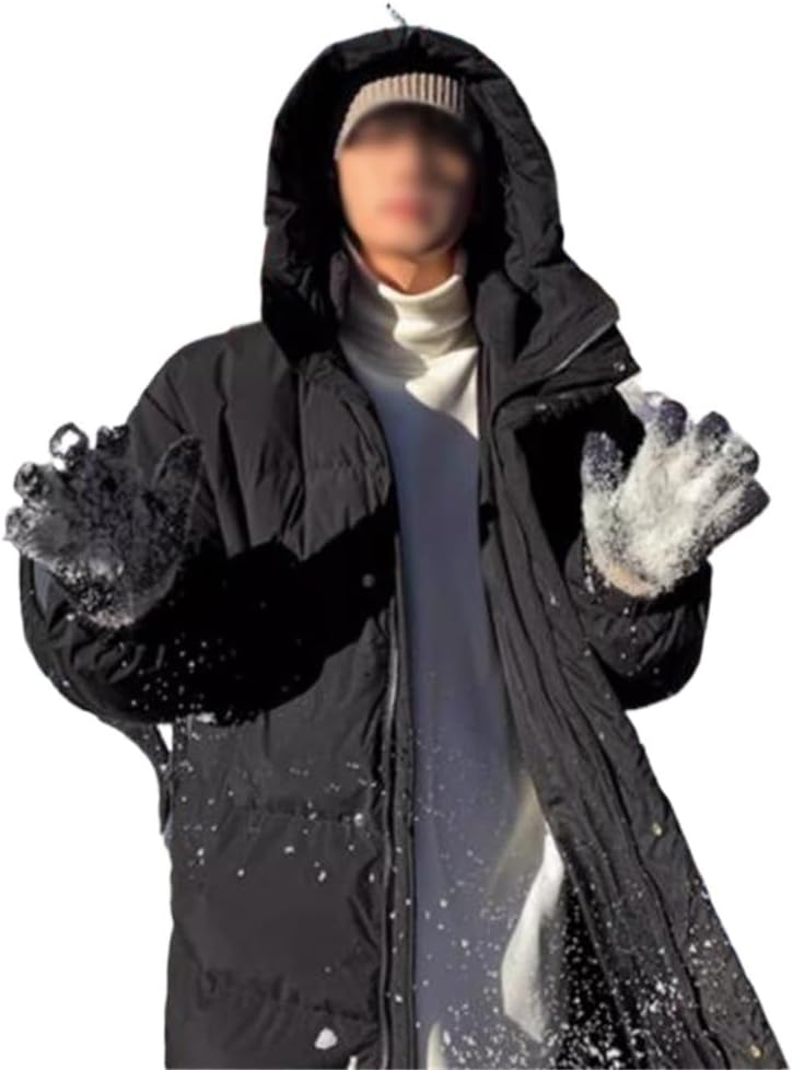 VIDI Small Trench Coat Men's Long Down Jacket Winter Thick Versatile Englands