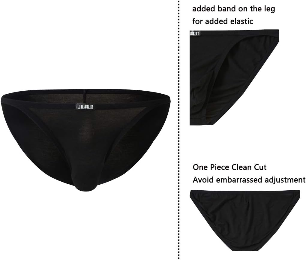 JINSHI Bikini Briefs Men Underwear Comfortable Sexy String Underpants - Image 3