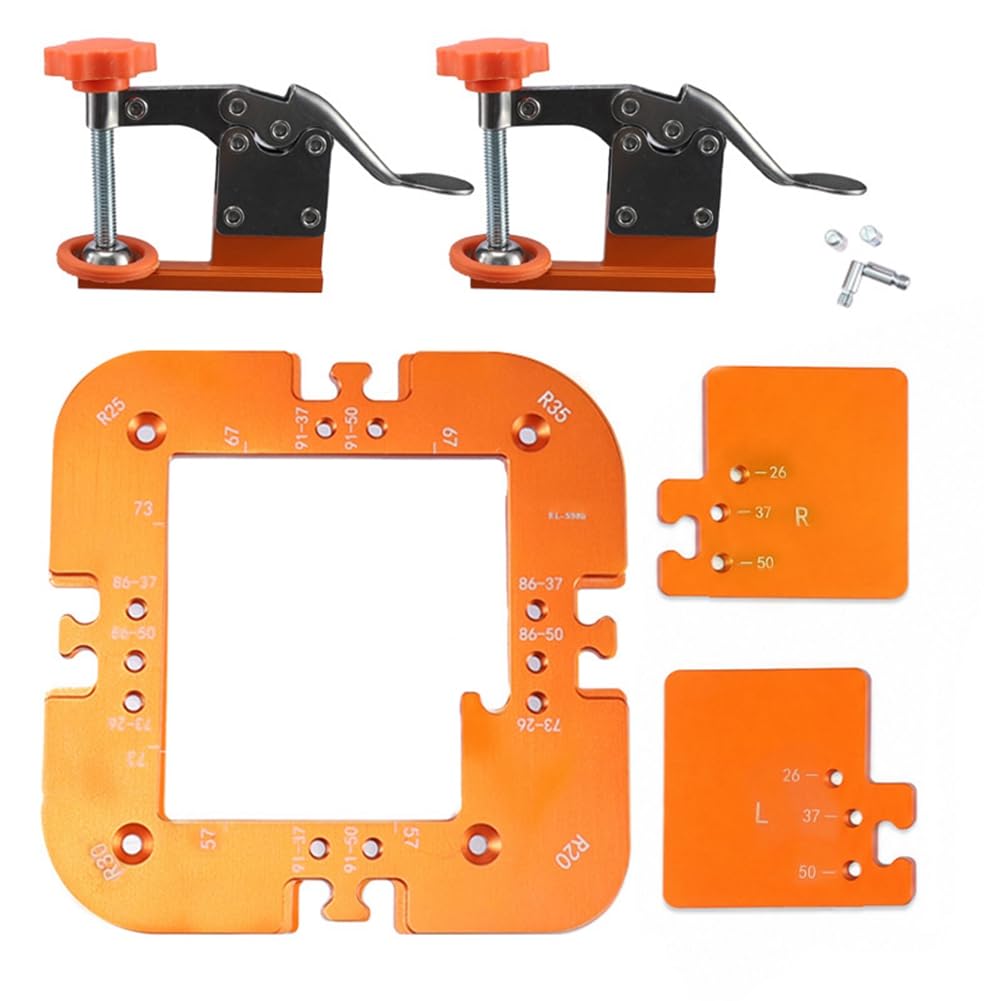 Aundhegrtt As Shown Radius Templates Jig Routing Curved Corners Woodworking Grooving Auxiliary Positioner