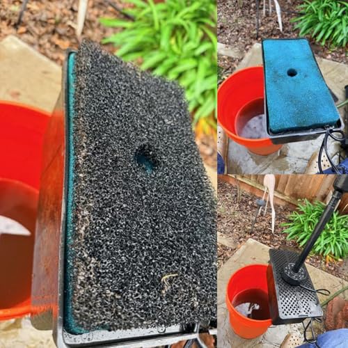 4 Piezas Repuestos Esponja Filtro para Estanque miniatura 4