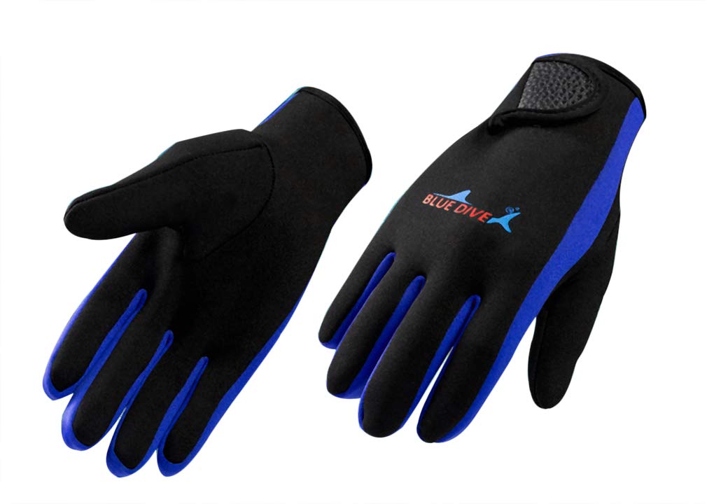 YJZQ Neoprene Wetsuit Gloves Stretchy Scuba Diving Gloves 1.5mm Water Snorkeling Gloves Swim Kayaking Gloves Paddle Sailing Surf Water Sports Thermal Gloves for Men Women - Image 3