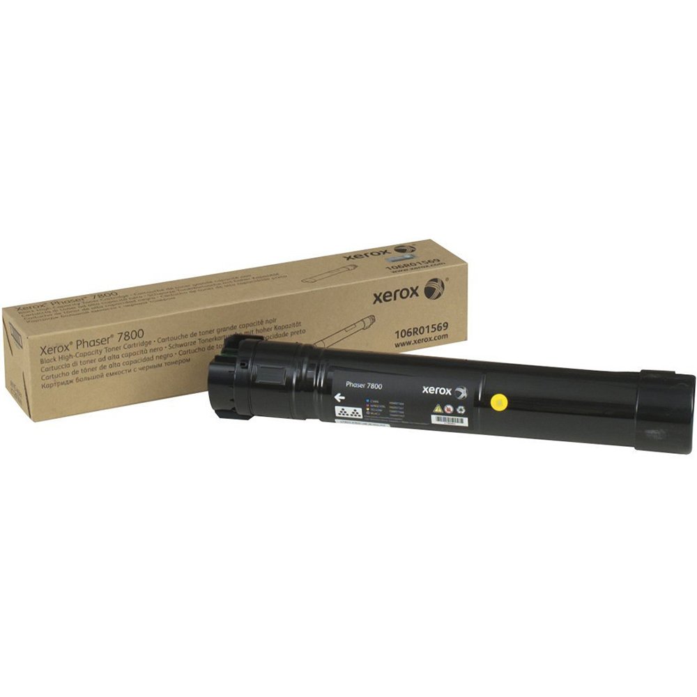 Xerox 106R01569 High-Yield Black Toner Cartridge for Phaser 7800 Series Printers, 24,000 Pages Yield