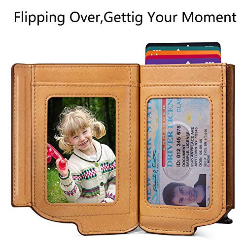 Bigant Mens Slim Wallet Card Holder, Aluminium Money Clip Wallet fot Gift Men 8 Cards,RFID Blocking3