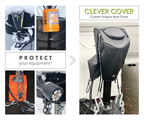 Clever Cover For Smart Jack By Trailersphere Custom Electric Tongue Jack Cover For Trailer, Rv, Camper, Chains Holder, Plug Protector, Sun And Waterproof (Smart Jack Cover) #TOP5