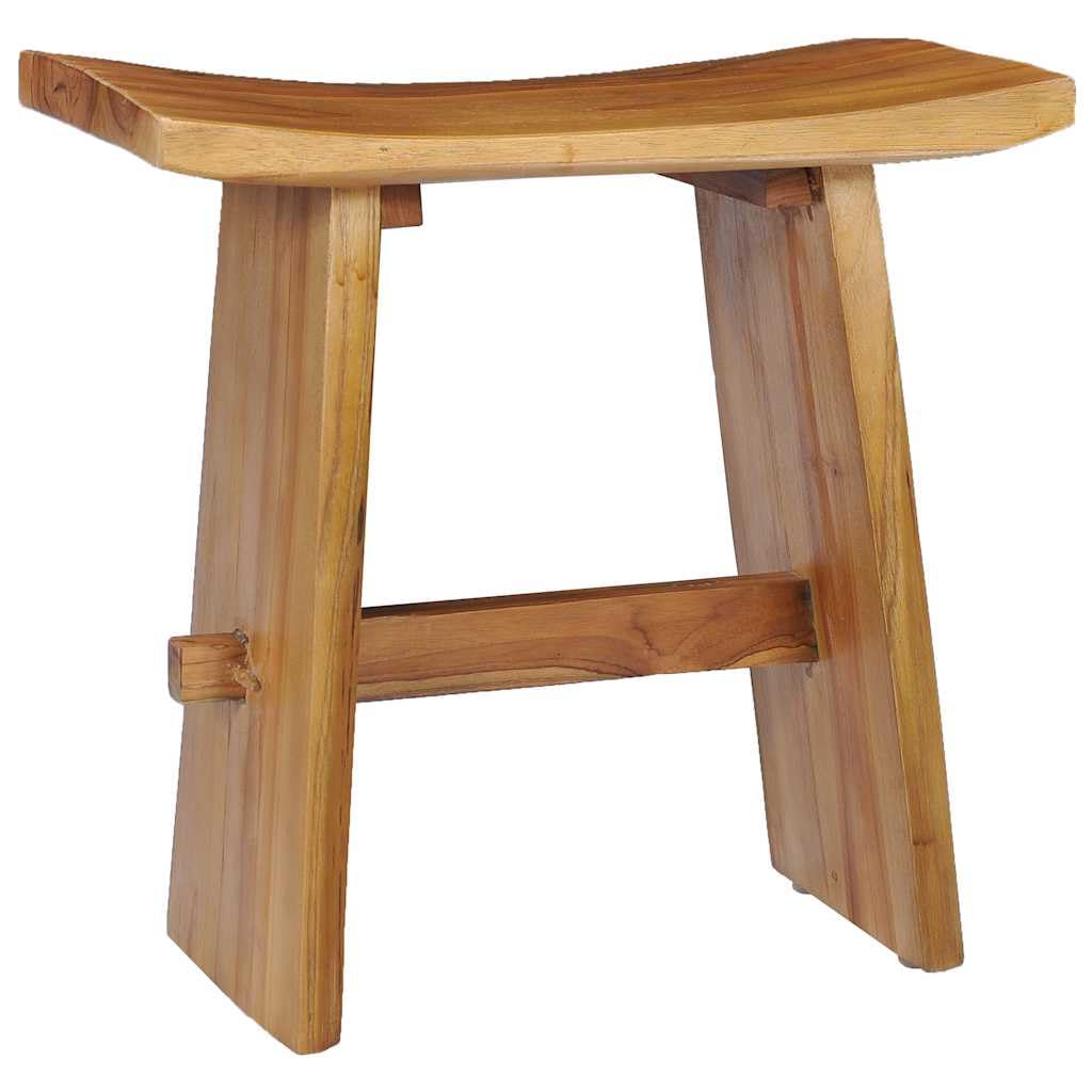 Taburete plegable de madera maciza de teca, resistente a la intemperie, apilable, portátil, versátil para cocina, jardín, balcón, terraza, exterior, picnic, oficina, resistente, duradero