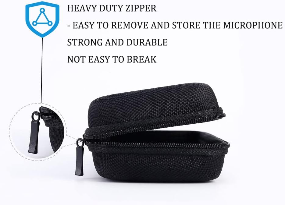 Cuifati Hard Travel Storage Carrying Case for Rode VideoMic Pro Plus On-Camera Microphone, Protective Box, Compatible with Microphones of Comparable Size