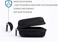 Vista 7 de Bolsa de micrófono para cámara, caja protectora de almacenamiento para Rode VideoMic Pro Plus, bolsa organizadora de micrófono de cámara