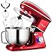 Robot Kuchenny Mikser Planetarny Czerwony Mozano Kitchen Machine 6.2L 2200W, 6 stopni prędkości, Tryb pulsacyjny, 3 mieszadła, Misa ze stali nierdzewnej, Metalowa przekładnia