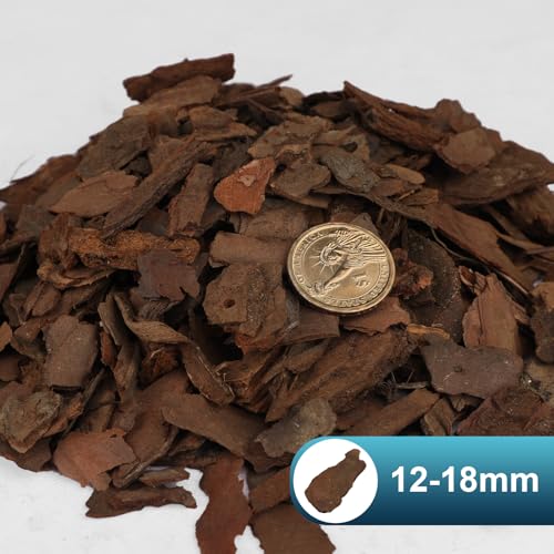 GOTVUGE Orchid Bark, Pine Bark for Plants Natural Mulch for Potted Plants Wood Chips for Garden (2L) - Image 2